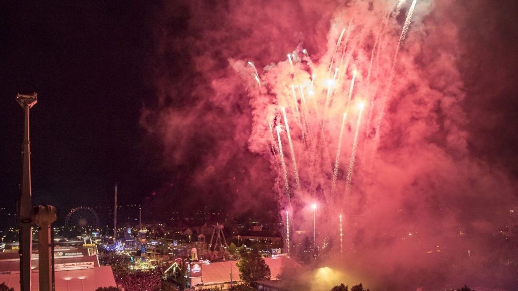 Cannstatter Volksfest: Volksfest endet mit großem Feuerwerk