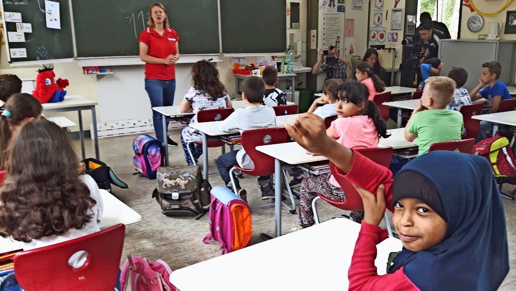 Gesundheitswoche an der Rosensteinschule in Stuttgart-Nord: Wenn die Oma bewusstlos wird