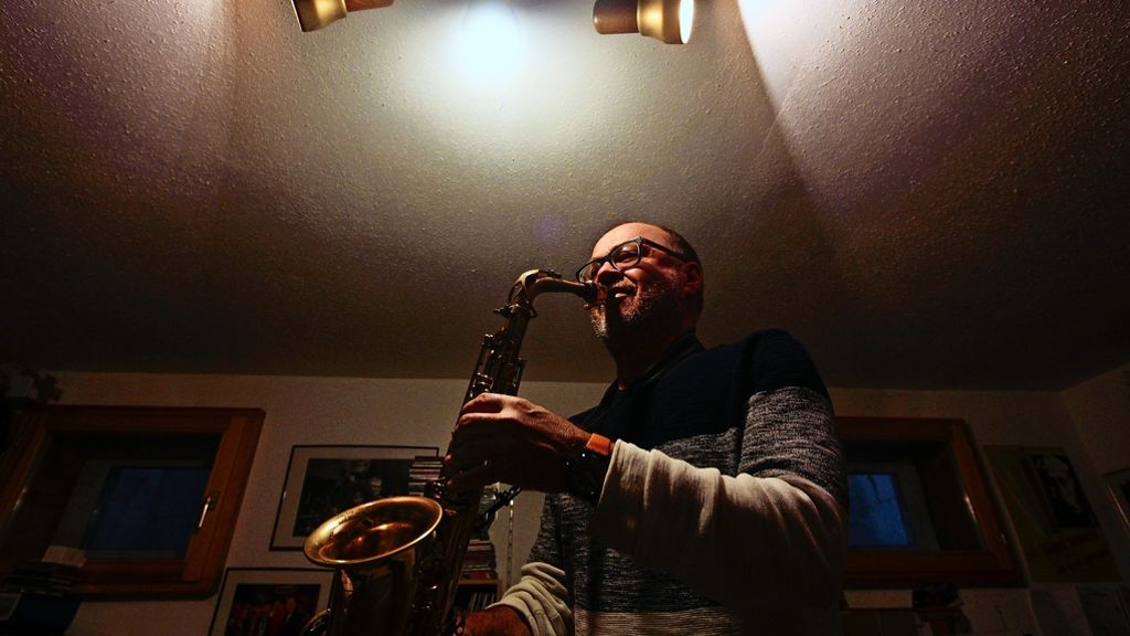 Saxofonist  Klaus Graf in Ditzingen: „Ich bin froh, wenn ich wieder hier bin“