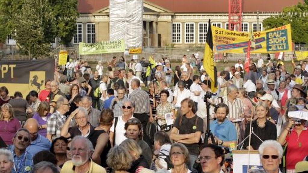 Stuttgart 21: Demonstration für den Schutz des Wassers