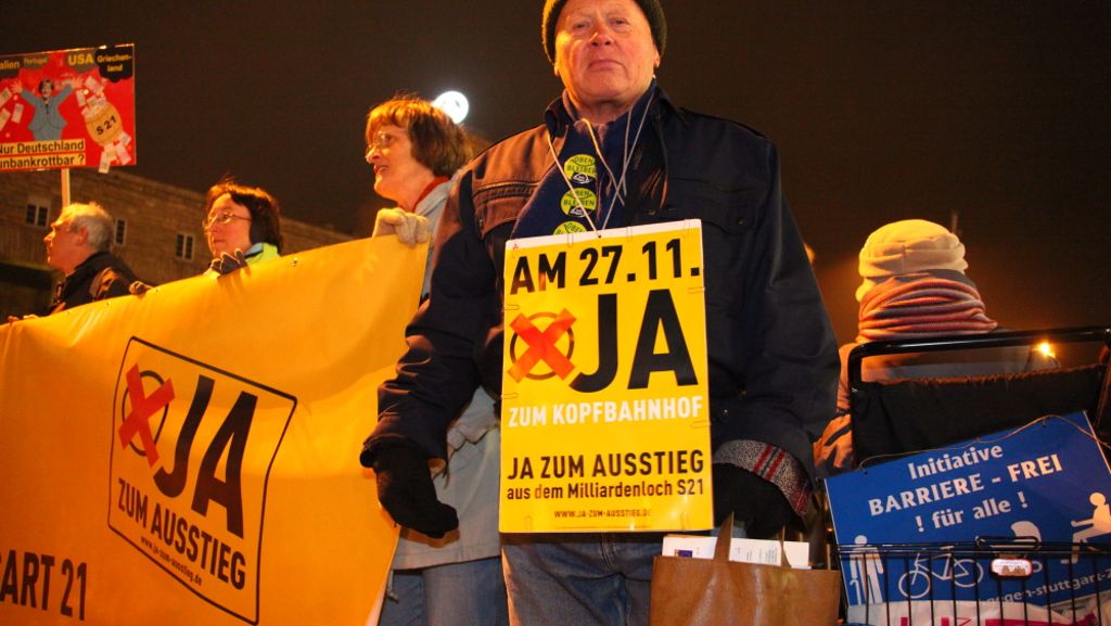 99. Montagsdemo: 1600 demonstrieren gegen Stuttgart 21