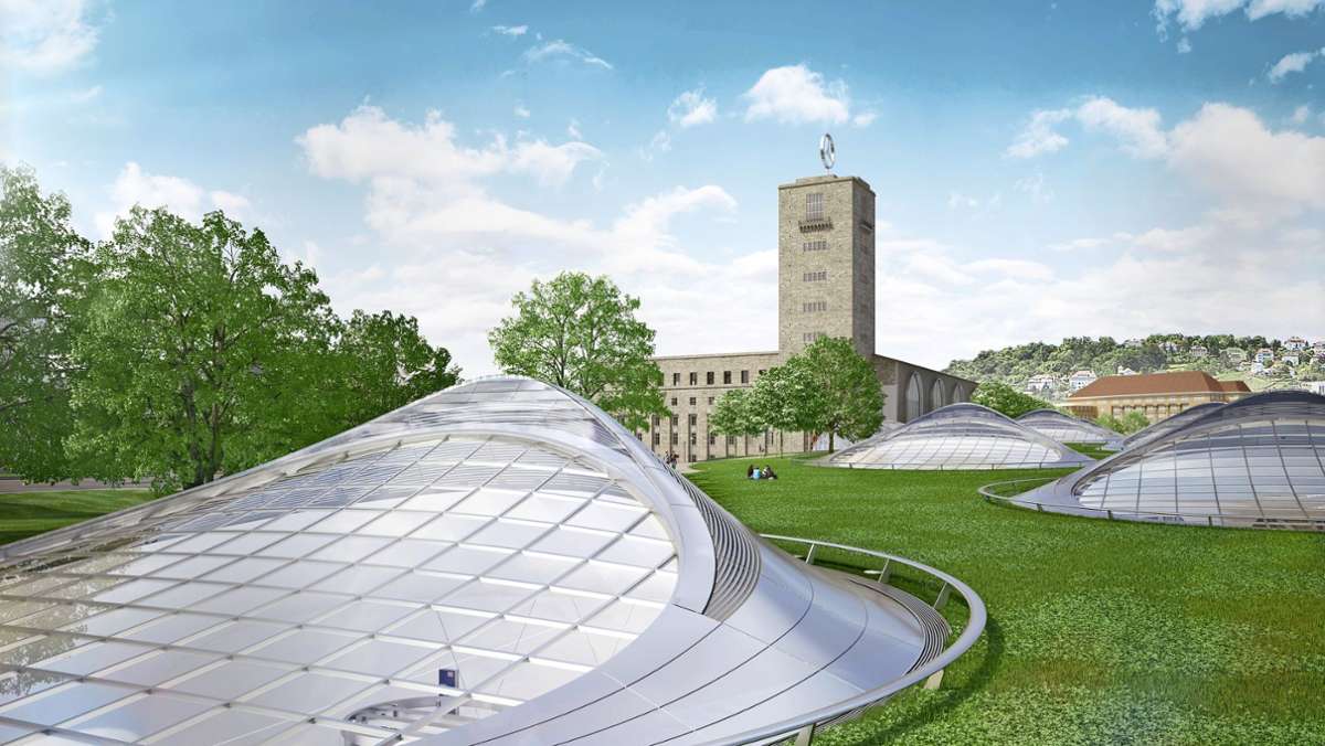 Neuer Plan zu Stuttgart 21: Stadt denkt grün: Rasen auf Bahnhofsdach