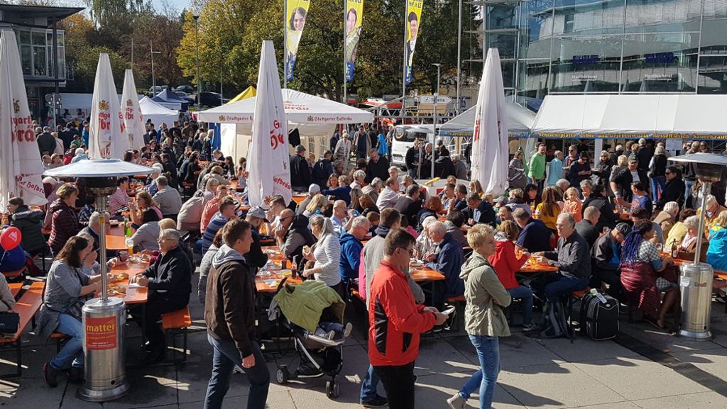 Leinfelden-Echterdingen: Krautfest mit zwei Wetter-Gesichtern