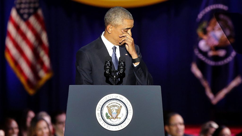 Abschiedsrede von Barack Obama: Tränen zum Abschied und Appell an die Bürger
