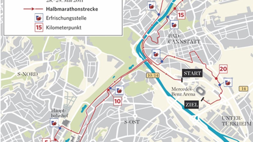 Stuttgarter Zeitung-Lauf: Das sind die Strecken 2011