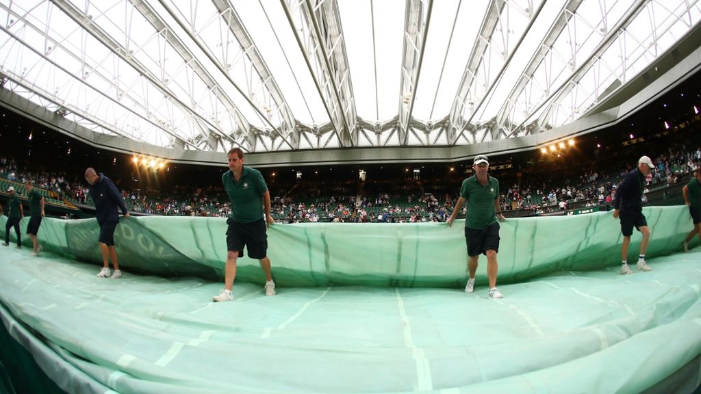 Hängepartie für Tennisprofis: Matches in Wimbledon abgebrochen