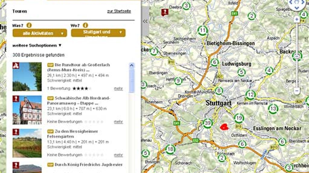Ab ins Grüne!: Der Tourenplaner für Stuttgart