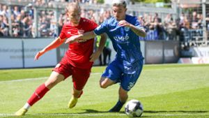 Stuttgarter Kickers gegen  VfB Stuttgart II: Mit Wille und Emotionen – die  Blauen kämpfen sich zum Derby-Punkt