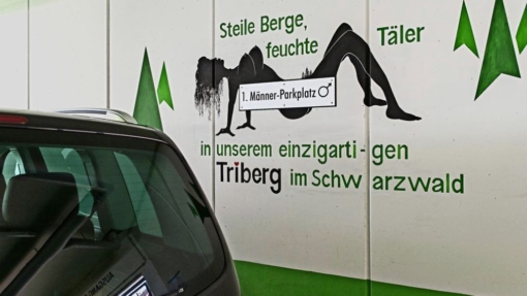Schwarzwald-Werbung in Triberg: Wo Männer in Triberg gerne parken sollen