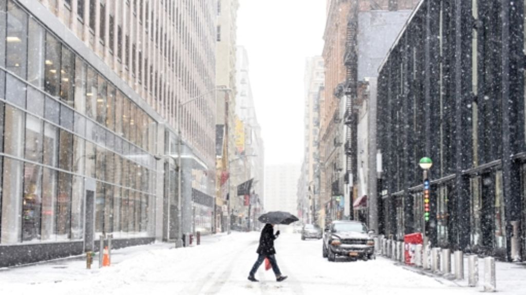 Schneesturm in den USA: Blizzardwarnung für New York aufgehoben