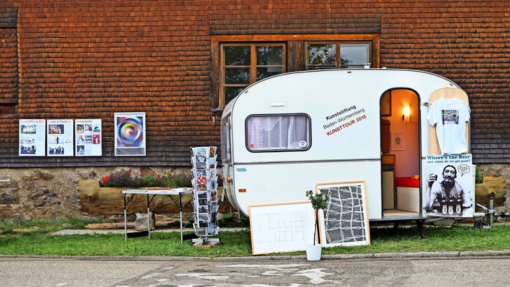 Vierzig Jahre Kunststiftung Baden-Württemberg: Wanderausstellung im Campingbus