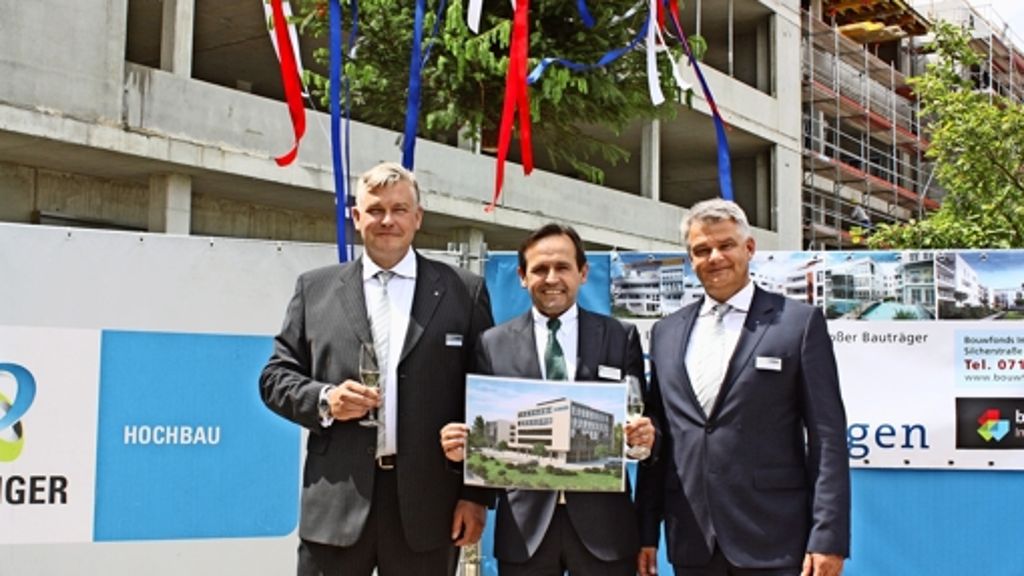 Bauprojekt in Möhringen: Die neue Hansa-Zentrale feiert Richtfest