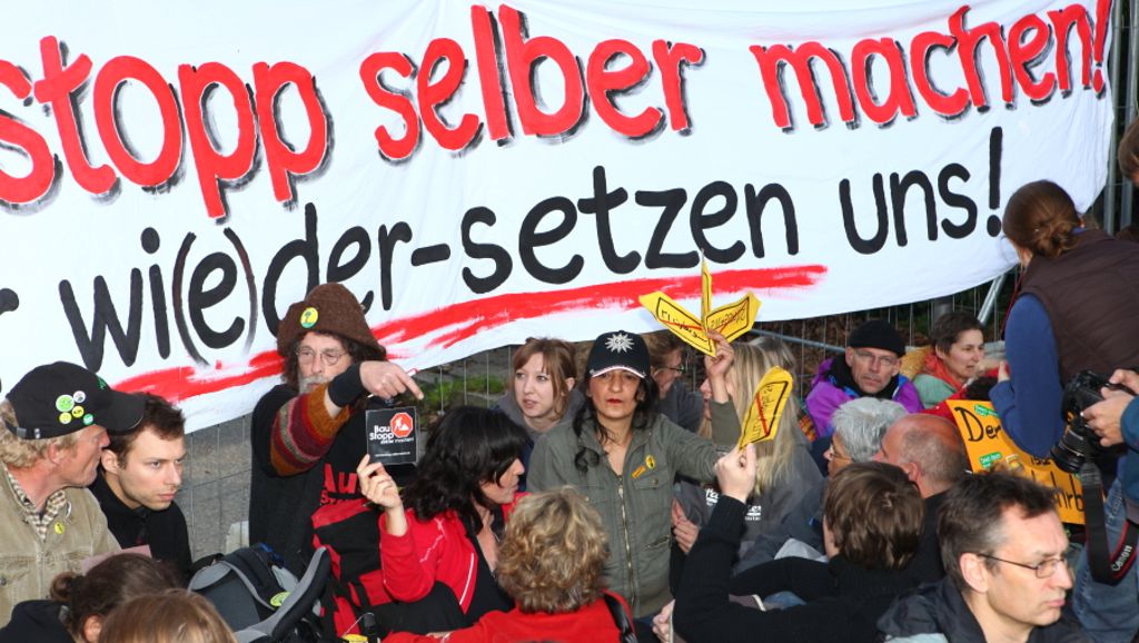 Stuttgart 21: Gegner kündigen erneute Sitzblockade an