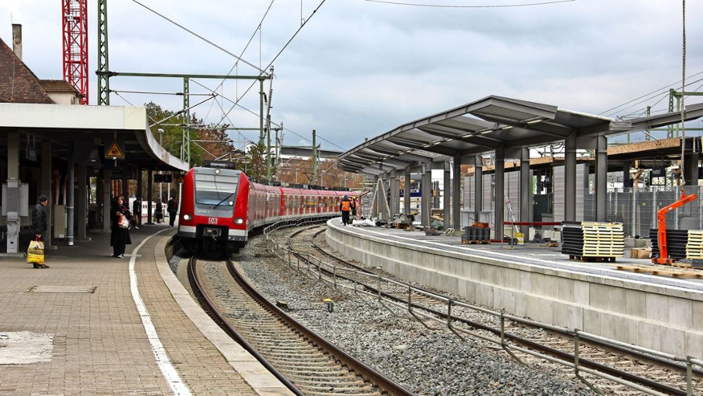 Stuttgart-Feuerbach: S-21-Arbeiten behindern S-Bahnverkehr: Gleisarbeiten: Zugverkehr          eingeschränkt