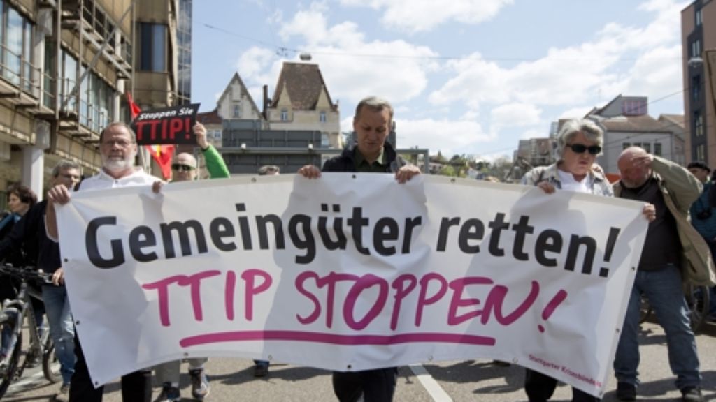 Demo gegen Freihandelsabkommen: TTIP bewegt auch Stuttgart