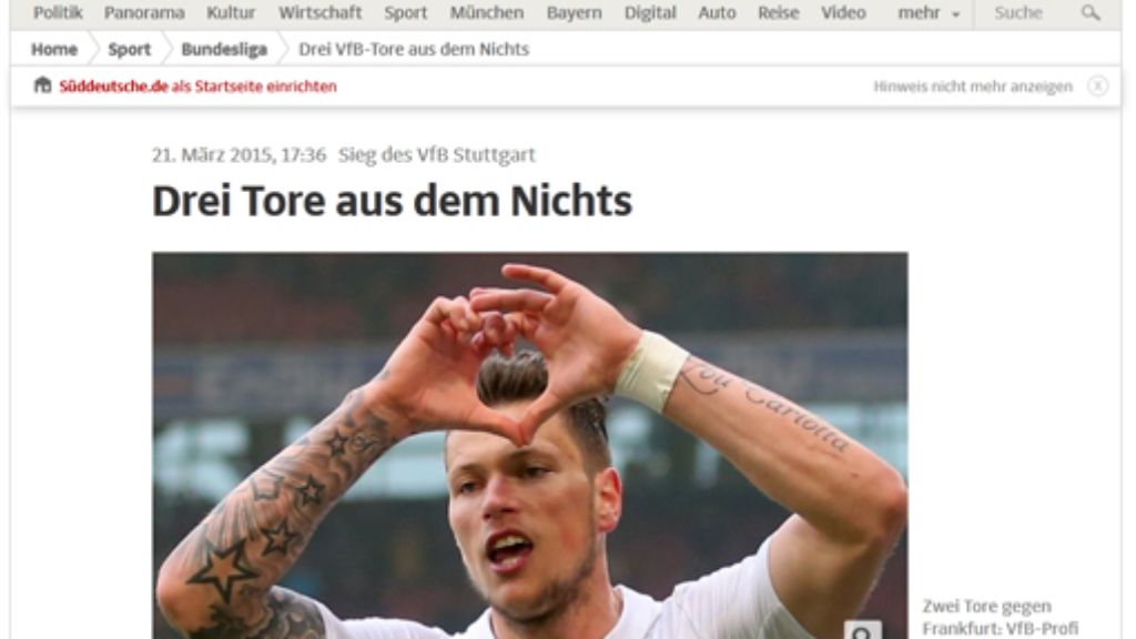 VfB Stuttgart gegen Eintracht Frankfurt: Die Pressestimmen zum Sieg