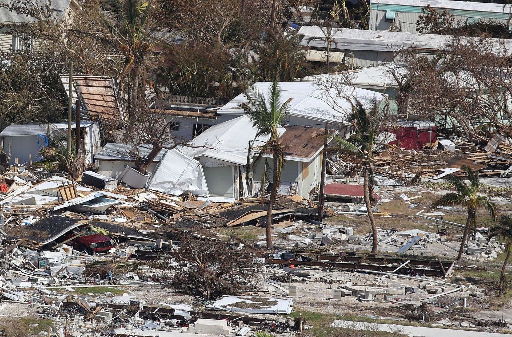 Bild der Verwüstung nach Hurrikan Irma in Florida