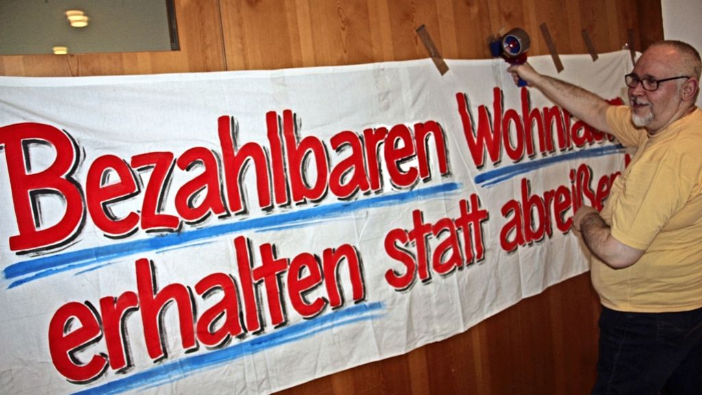 Bewohner der Keltersiedlung in Stuttgart-Zuffenhausen planen Aktionen: Aufstand   gegen   die Abrisspläne formiert sich