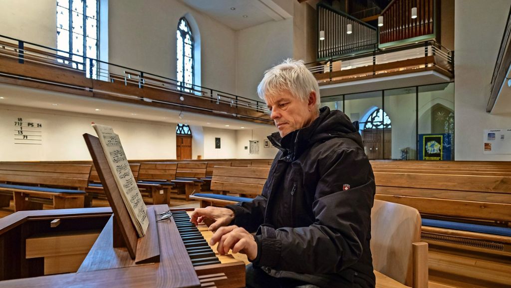 Kantor und Organist aus Renningen: Zum Üben geht’s in die kalte Kirche