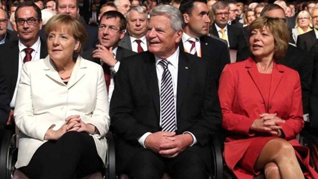 Festakt zur Deutschen Einheit: Gauck vergleicht Flüchtlingskrise mit Wiedervereinigung