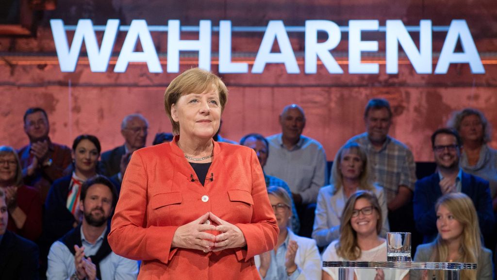 ARD-Wahlarena: Die Kanzlerin im Kreuzfeuer