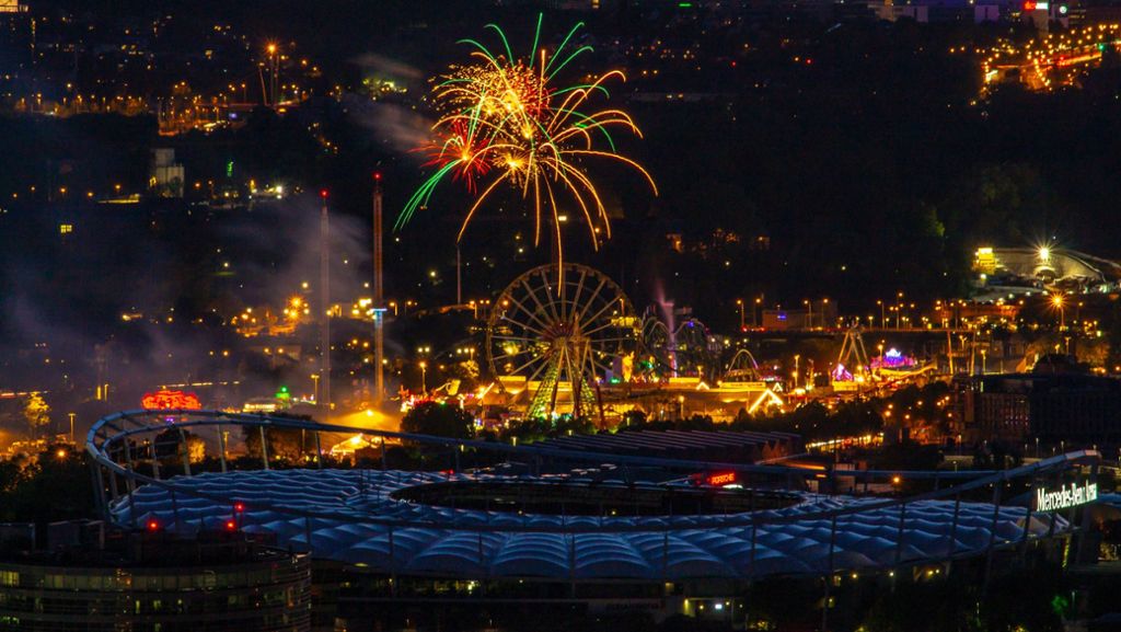 Stuttgarter Frühlingsfest: Mit dem Feuerwerk endet eine maue Wasenzeit