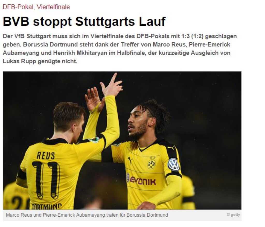 ... analysiert, wie der BVB den Stuttgarter Lauf gestoppt hat.