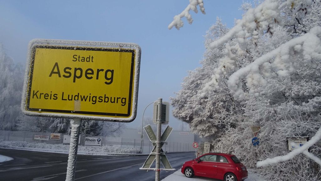 Wetterphänomen im Landkreis Ludwigsburg: Warum in Asperg schon Schnee liegt