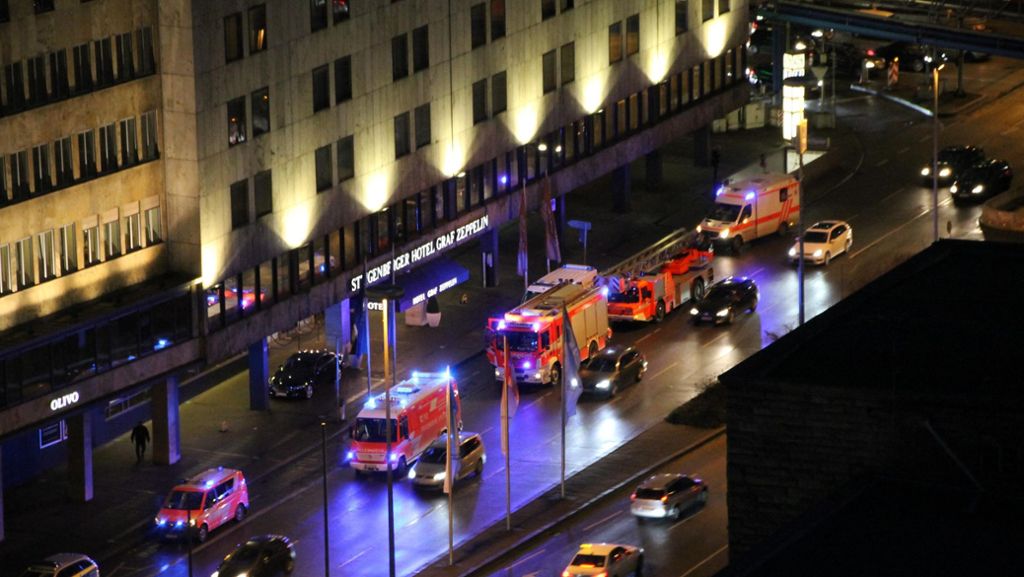 Steigenberger Hotel in Stuttgart: Gasalarm führt zu Feuerwehr-Großeinsatz