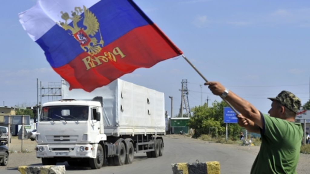 Russischer Konvoi in der Ukraine: Kiew spricht von Invasion