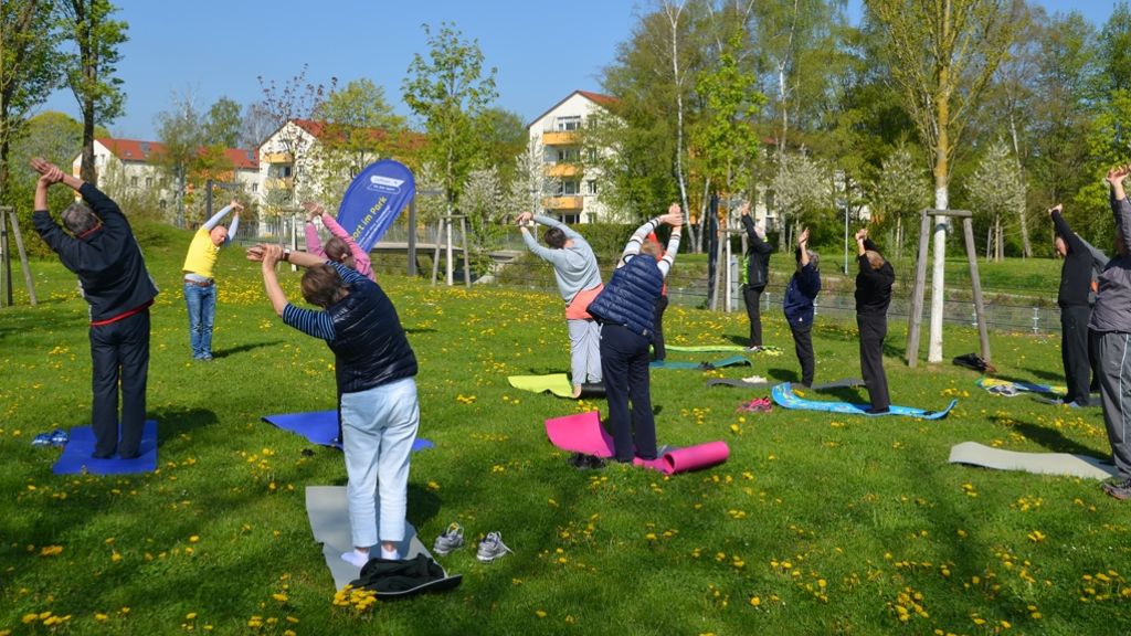 „Sport im Park“ in Möhringen und Vaihingen: Eine Yogastunde im Grünen