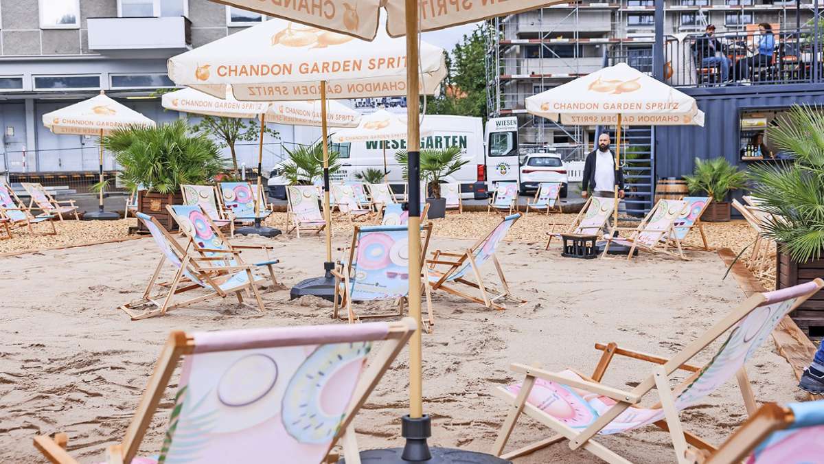 Neuer Platz in Sindelfinger Stadtmitte: Urlaub am Strand von Sindelfingen