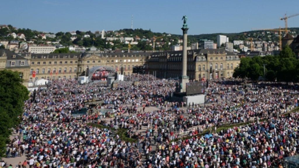Kirchentag in Stuttgart: Rund 300.000 Euro für Frieden und Flüchtlinge gespendet