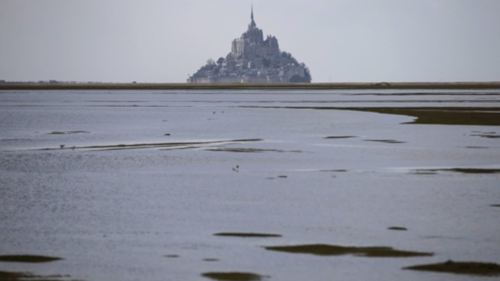 Mont-Saint-Michel: Gewaltiger Tidenhub an Frankreichs Nordküste