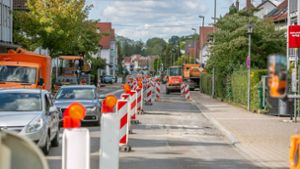 Baustellen in Esslingen: In Esslingen wird kräftig gebaggert