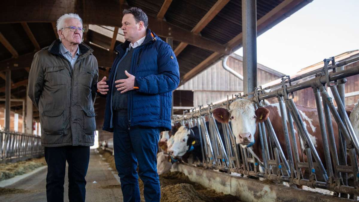 Proteste von Bauern in Baden-Württemberg: Kretschmann: Agrarpolitik wird vor allem in Brüssel gemacht
