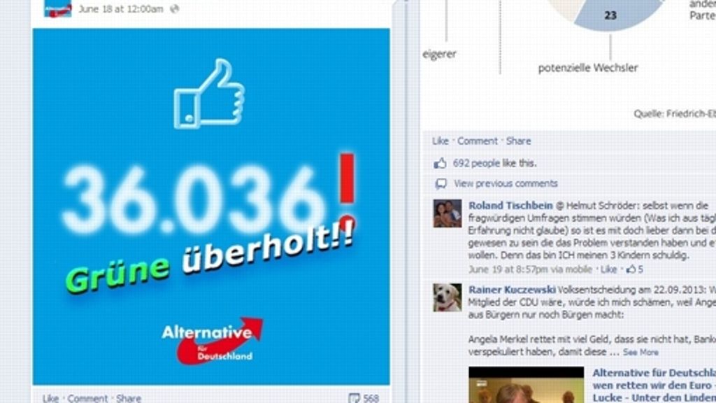 Wahlkampf im Internet: Warum die AfD vor der CDU und den Grünen liegt – bei Facebook