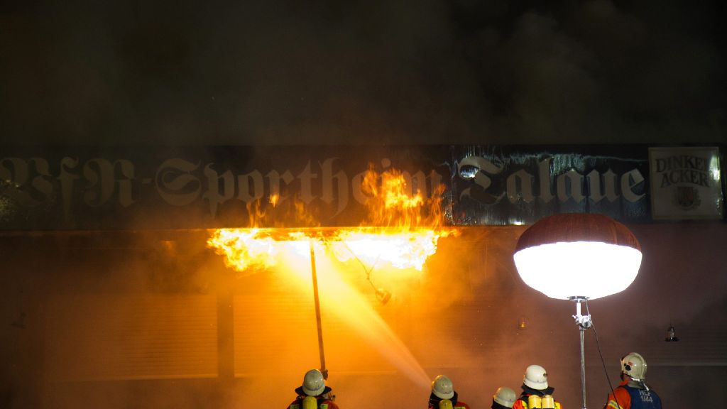 Brand in Vereinsheim: Ehemalige Pächter legten vermutlich das Feuer