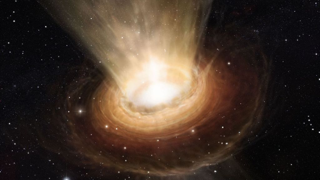 Astronomie: Rasant wachsendes Schwarzes Loch entdeckt