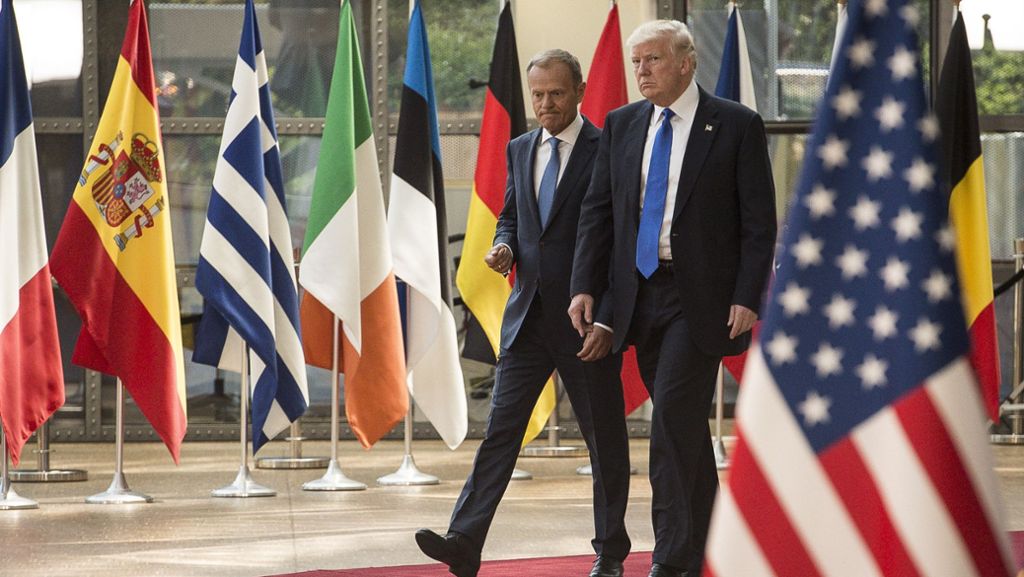 EU-Treffen in Brüssel: Trump und Tusk bei Russland-Politik weiter uneins