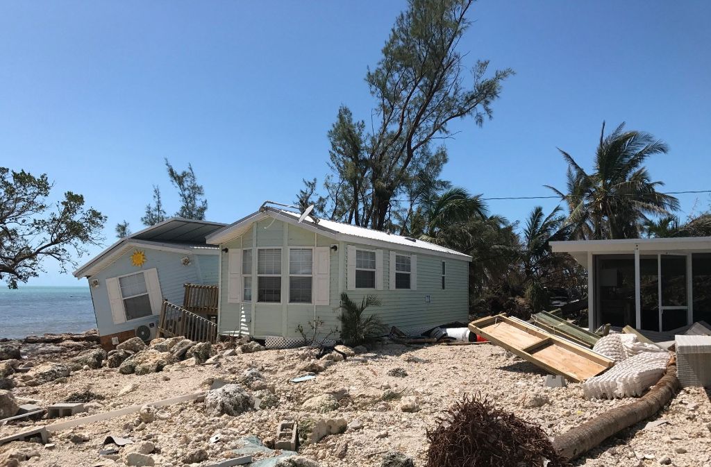 Auf der Inselkette Florida Keys wurde ein Viertel der Häuser zerstört.
