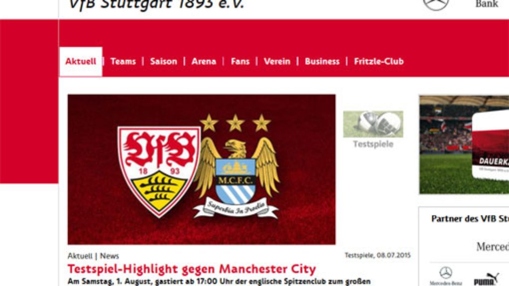 Testspiel-Highlight: VfB Stuttgart empfängt Manchester City