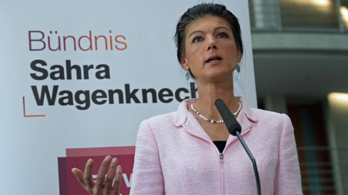 Parteien: Bündnis Sahra Wagenknecht bekommt Vier-Millionen-Spende