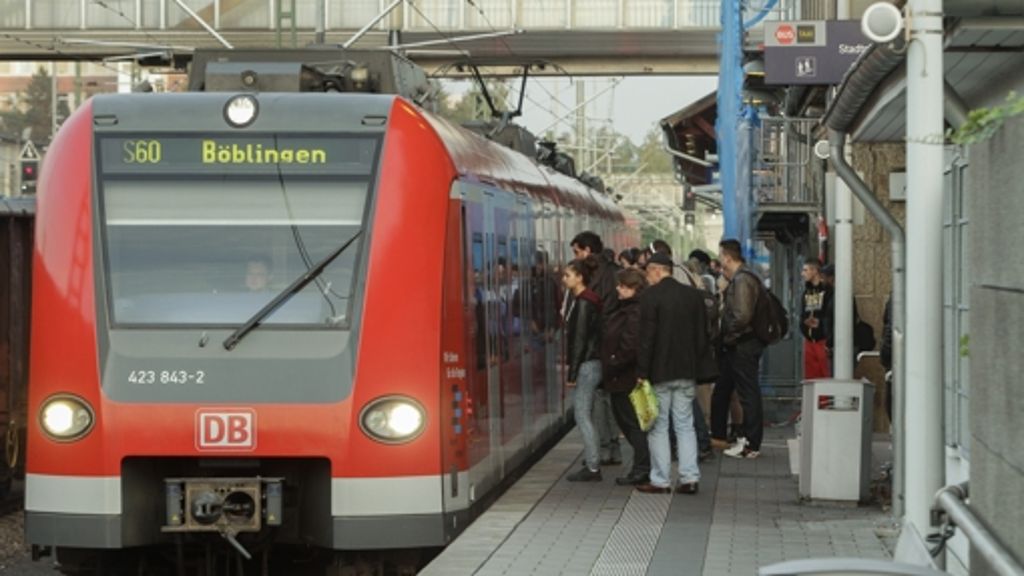 Böblingen/Renningen: S 60: Pro Tag10 000 Fahrgäste