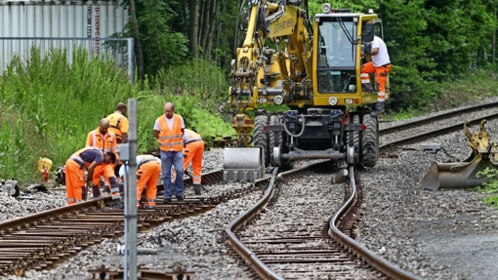 Strohgäubahn: Defekte Weiche hat wohl Unfall ausgelöst