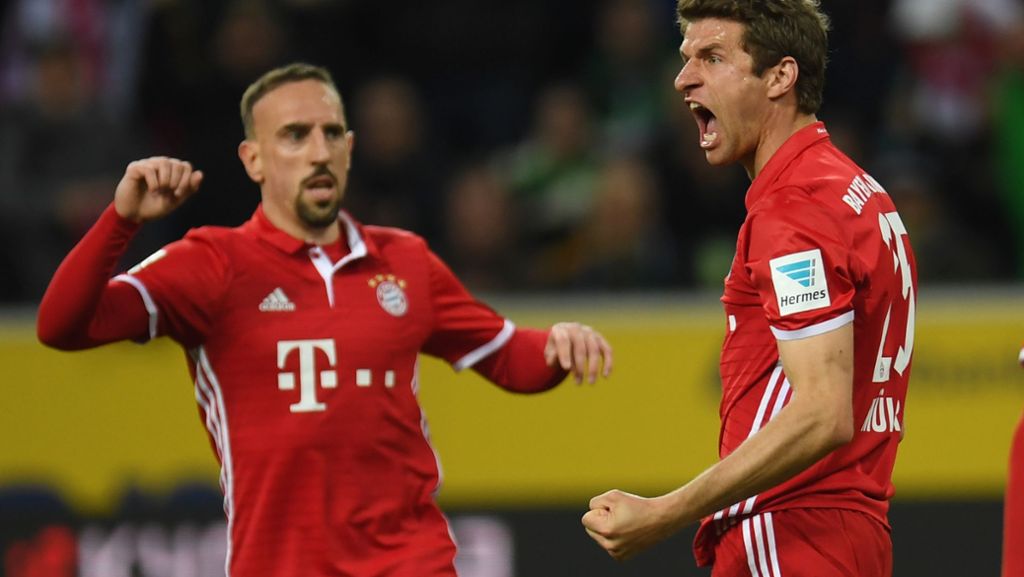 1. Fußball-Bundesliga: Müller sorgt für Bayern-Sieg in Gladbach