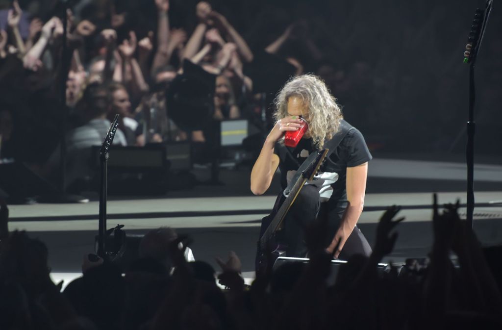15.000 Menschen waren bei Metallica am Samstag.