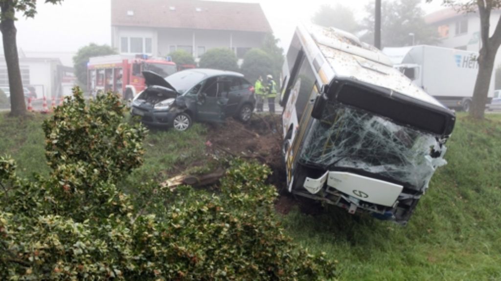 Heidenheim: 15 Verletzte bei Linienbus-Unfall