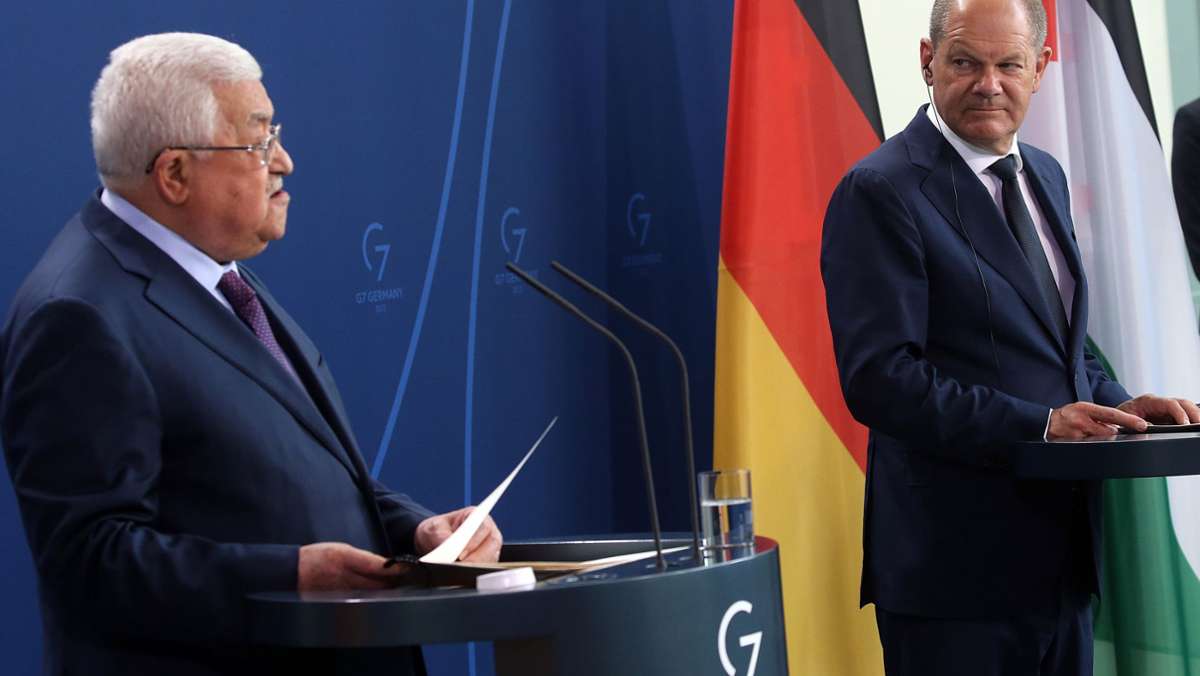 Olaf Scholz: Bundeskanzler empört über „unsägliche Aussagen“ von Abbas