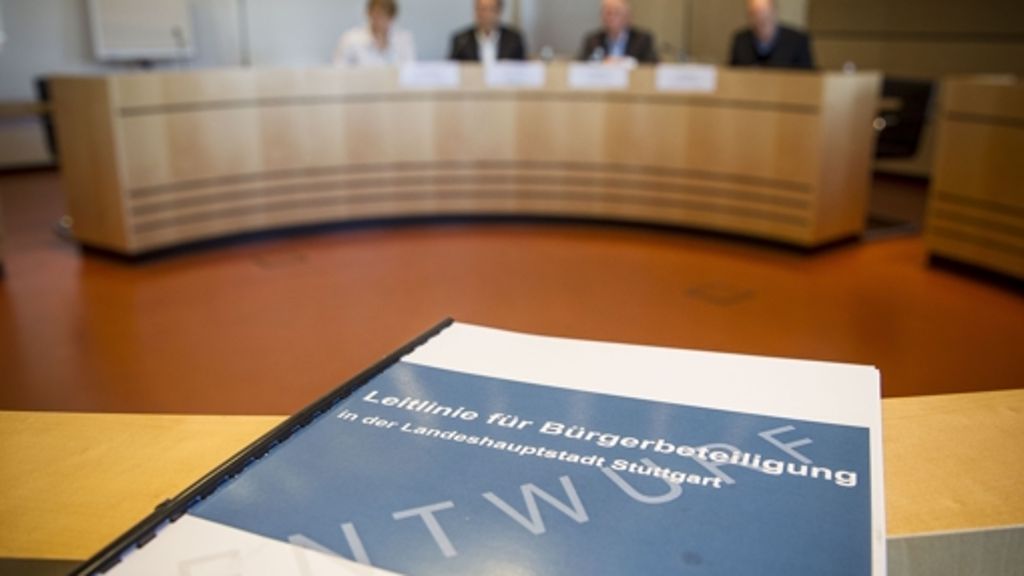 Diskussion um Leitlinien: Der lange Weg zur Bürgerbeteiligung in Stuttgart